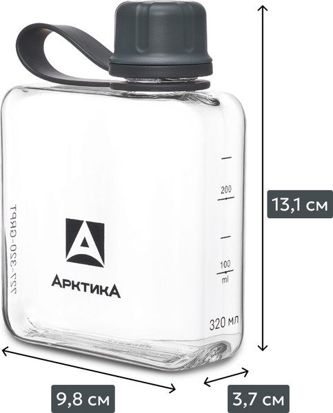 Изображение товара Бутылка для воды Арктика 727-320-GRPT (графит)