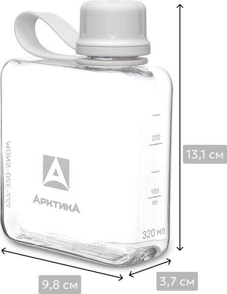 Изображение товара Бутылка для воды Арктика 727-320-SNOW (снег)