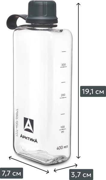 Изображение товара Бутылка для воды Арктика 727-400-GRPT (графит)