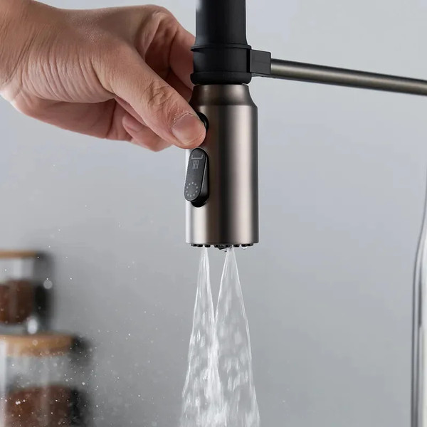 Изображение товара Смеситель Shevanik S123T-3 (оружейная сталь)