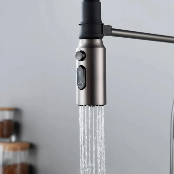 Изображение товара Смеситель Shevanik S123T-3 (оружейная сталь)