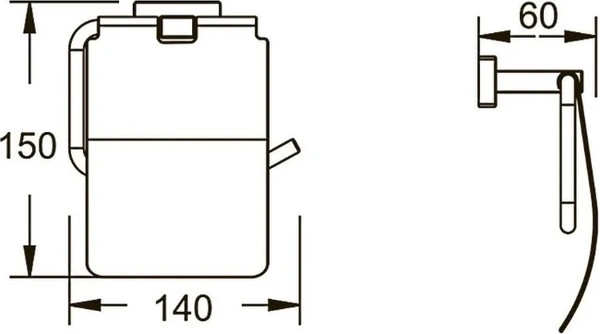 Изображение товара Держатель для туалетной бумаги Shevanik SG5605 (хром)