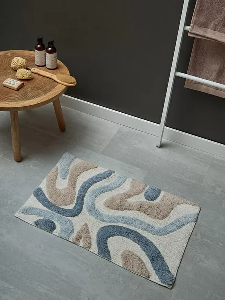 Изображение товара Коврик для ванной Tkano Ethnic Tkano Flow / TK25-BM0002 (серо-синий)