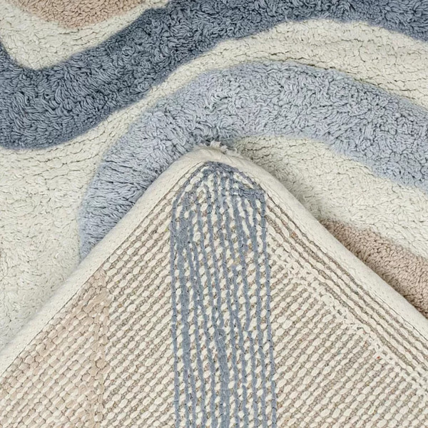 Изображение товара Коврик для ванной Tkano Ethnic Tkano Flow / TK25-BM0002 (серо-синий)