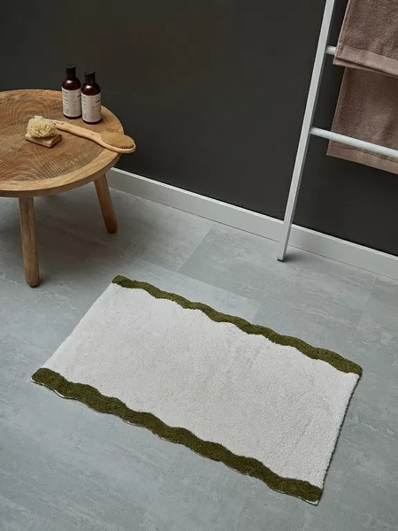 Изображение товара Коврик для ванной Tkano Trendy Ruffles / TK25-BM0006 (оливковый)