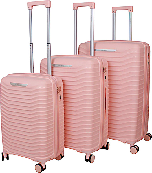 Изображение товара Чемодан на колесах EUROBAGS PP-N21 (S, розовый)
