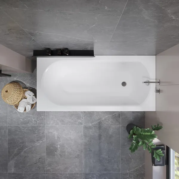 Изображение товара Ванна акриловая Lauter Haven 170 / 21202007 (с ножками и сифоном 21Y11022 белый)