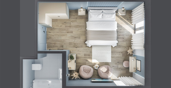 Изображение товара Шкаф ELVA Эссен NEM04HC-3D-1480/1120/2310 (30) (лунный камень/персидский жемчуг)