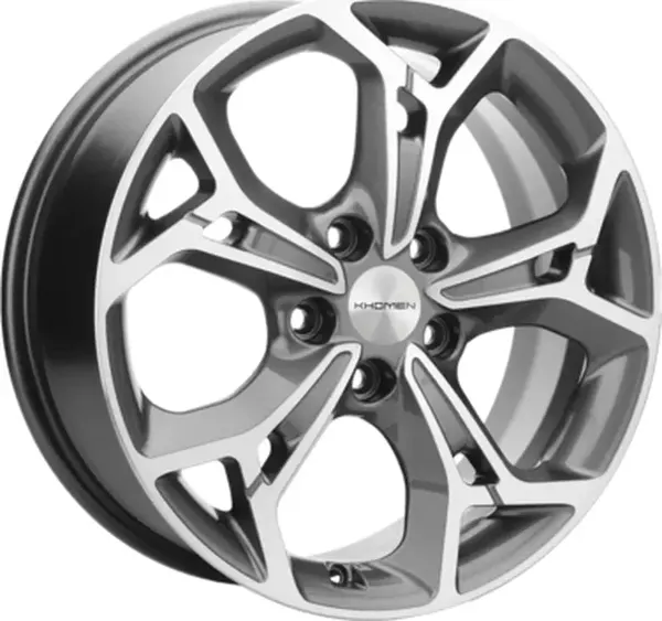 Изображение товара Литой диск Khomen KHW1702 Haval Jolion 17x7" 5x114.3мм DIA 66.5мм ET 37мм Gray FP