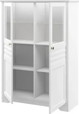 Изображение товара Шкаф с витриной ELVA Риволо NEM05HS-2D2V-1100/400/1500 (35) (белый)