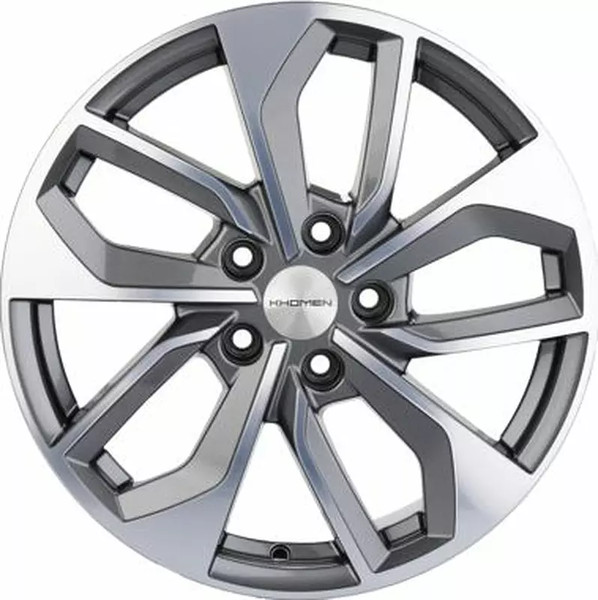 Изображение товара Литой диск Khomen KHW1703 CX-5/Seltos/Optima 17x7" 5x114.3мм DIA 67.1мм ET 50мм (Gray FP)