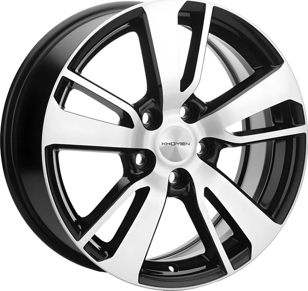 Изображение товара Литой диск Khomen KHW1704 Ford C-Max 17x7" 5x108мм DIA 63.35мм ET 50мм (Black FP)