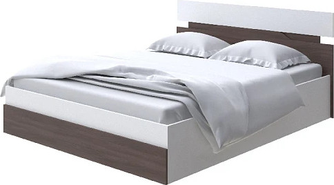 Изображение товара Полуторная кровать Proson Milton с ПМ 120x200 (белый/ясень шимо темный)