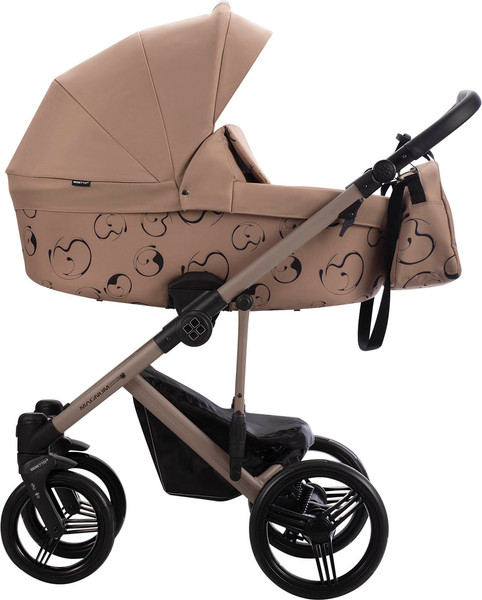 Изображение товара Детская универсальная коляска Bebetto Magnum Light SE 2в1 (06, темно-бежевый/бежевая рама)