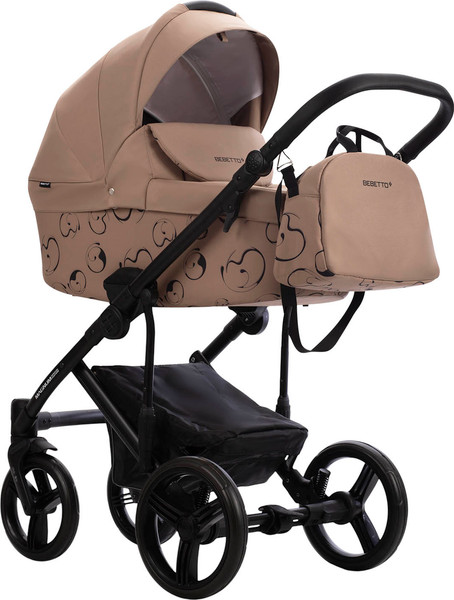 Изображение товара Детская универсальная коляска Bebetto Magnum Light SE 2в1 (06, темно-бежевый/черная рама)