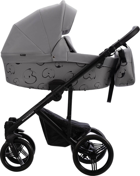 Изображение товара Детская универсальная коляска Bebetto Magnum Light SE 2в1 (07, светло-серый/черная рама)