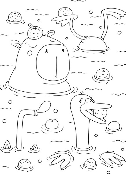 Изображение товара Раскраска Проф-Пресс Макси. Капибара и друзья (9785378344635)