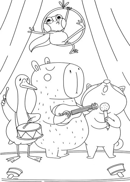 Изображение товара Раскраска Проф-Пресс Макси. Капибара и друзья (9785378344635)