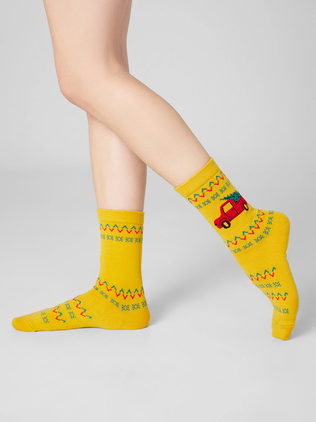 Изображение товара Носки Mark Formelle 394K-2959 (р.23-25, горчичный)