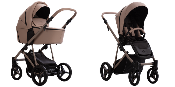 Изображение товара Детская универсальная коляска Bebetto Pelpasso 2в1 Pro (01 Kaszmir, бежевая кожа)