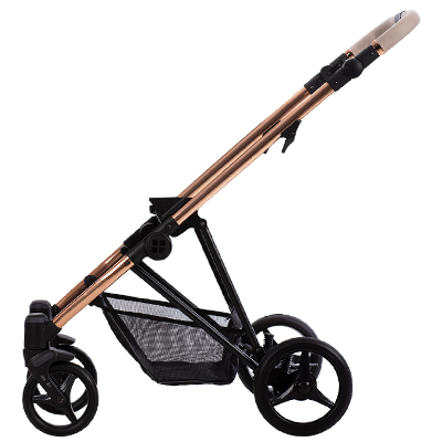Изображение товара Детская универсальная коляска Bebetto Yoddi Premium Class 2в1 PC (05, розовая кожа/рама бронза)