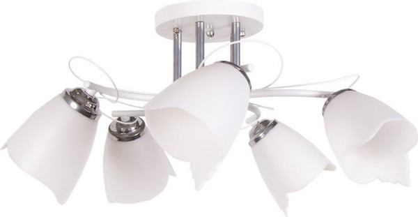 Изображение товара Потолочный светильник Lumix 1009/5 (белый/хром)