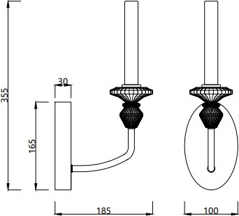 Изображение товара Бра Divinare 4947/01 AP-1