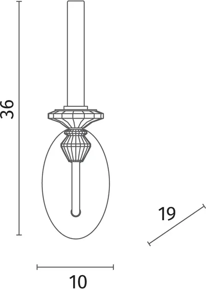 Изображение товара Бра Divinare 4947/01 AP-1
