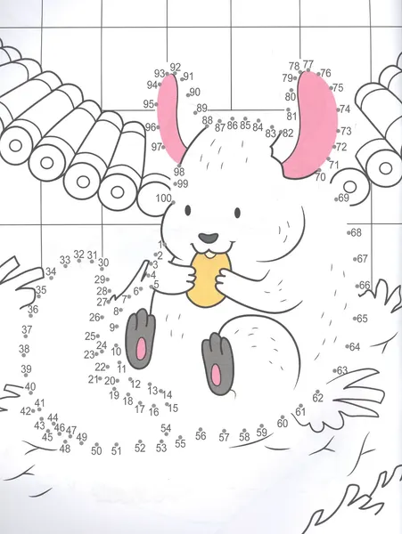 Изображение товара Раскраска Проф-Пресс По точкам. Животные (9785378317387)