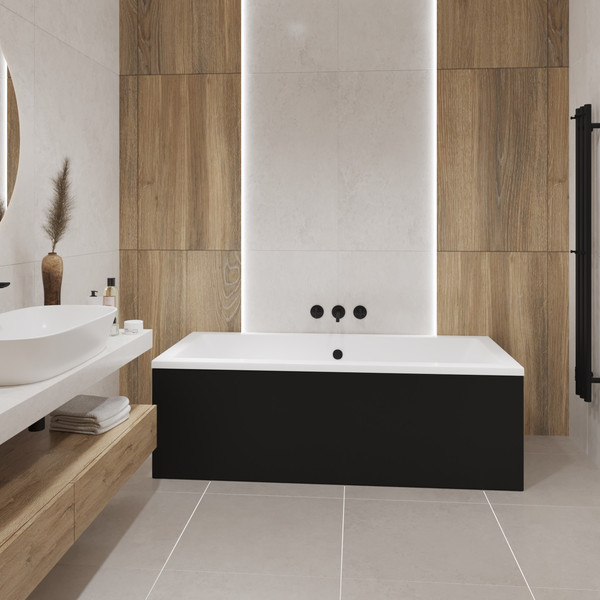 Изображение товара Ванна акриловая Lauter Oasis 165 / 21203065 (с ножками и сифоном 21Y32002 белый)