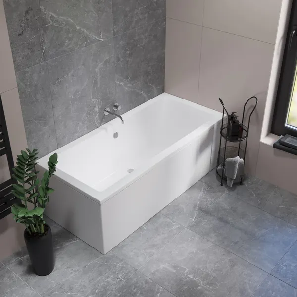 Изображение товара Ванна акриловая Lauter Oasis 170 / 21203070 (с ножками и сифоном 21Y11022 белый)