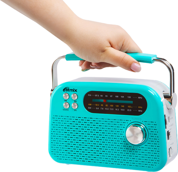 Изображение товара Радиоприемник Ritmix RPR-045 (лазурный)