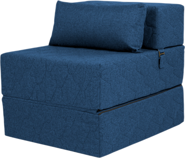 Изображение товара Бескаркасное кресло-кровать buyson BuyDream Тк. Madagaskar 08 202x70 (синий)