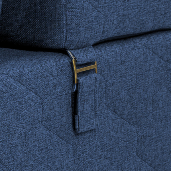 Изображение товара Бескаркасное кресло-кровать buyson BuyDream Тк. Madagaskar 08 202x70 (синий)