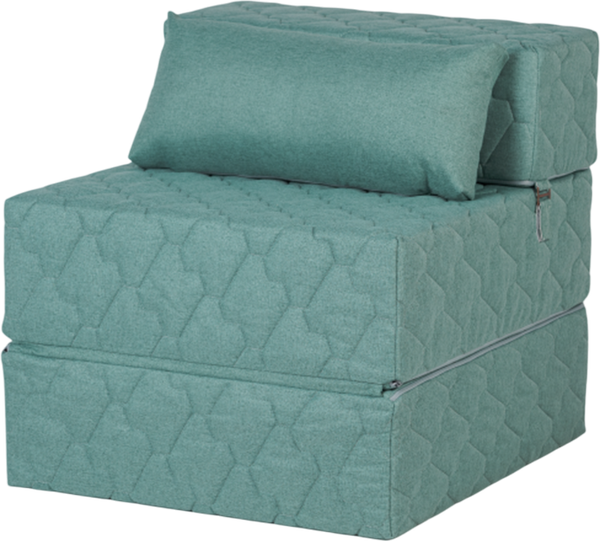 Изображение товара Бескаркасное кресло-кровать buyson BuyDream Тк. Laguna 670 202x70 (бирюзовый)