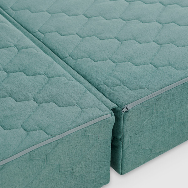 Изображение товара Бескаркасное кресло-кровать buyson BuyDream Тк. Laguna 670 202x70 (бирюзовый)