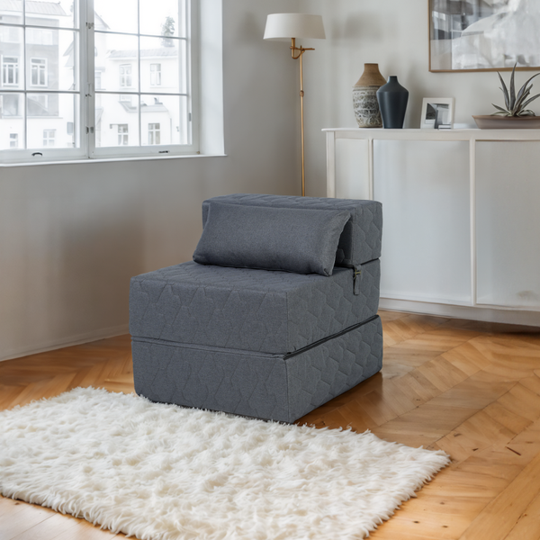 Изображение товара Бескаркасное кресло-кровать buyson BuyDream Тк. Laguna 997 202x70 (джинс)