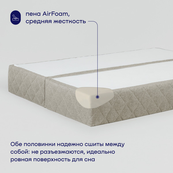 Изображение товара Бескаркасный диван buyson BuyHit Тк. Laguna 290 200x142 (бежевый)