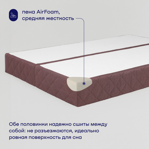 Изображение товара Бескаркасный диван buyson BuyHit Тк. Laguna 380 200x142 (бордовый)