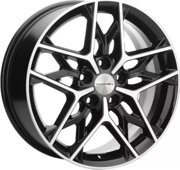 Изображение товара Литой диск Khomen KHW1709 Ford C-Max 17x7" 5x108мм DIA 63.35мм ET 50мм Black FP