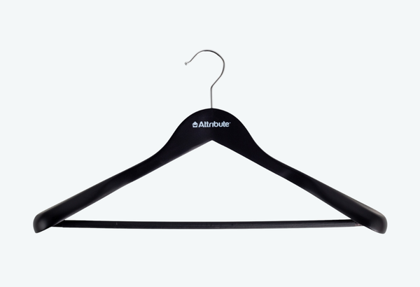 Изображение товара Деревянная вешалка-плечики Attribute Siluet Black AHP225