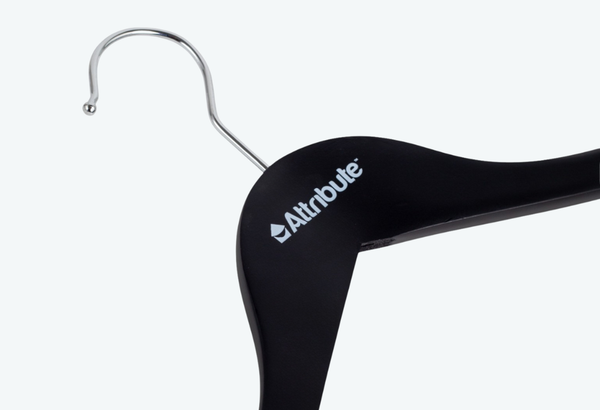 Изображение товара Деревянная вешалка-плечики Attribute Siluet Black AHP225