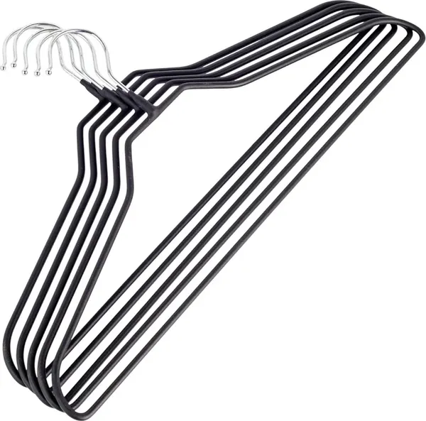 Изображение товара Набор деревянных вешалок-плечиков Attribute Neo Matte Black AHS221 (5шт)