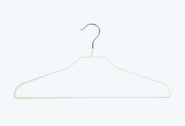 Изображение товара Набор металлических вешалок-плечиков Attribute Neo Matte White AHS223 (5шт)