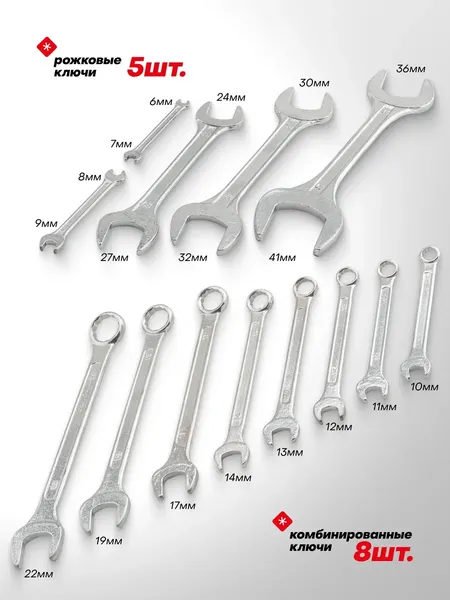 Изображение товара Набор ключей WMC Tools WMC-5198P+2 (63423)