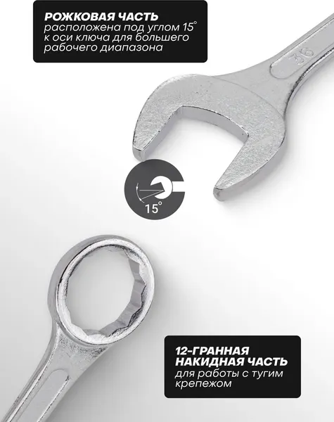 Изображение товара Гаечный ключ Sigmatool 75536 (63431)