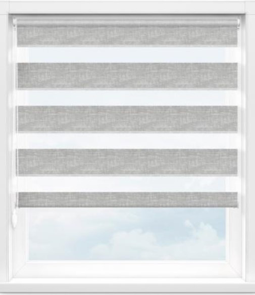 Изображение товара Рулонная штора Jalux День-Ночь Аура aura 85x160 (серый)