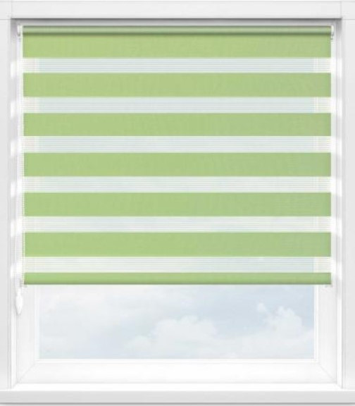 Изображение товара Рулонная штора Jalux День-Ночь Софт bh 1807 85x160 (фисташковый)