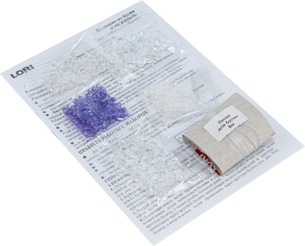 Изображение товара Набор для плетения Lori Новогодняя игрушка. Зимние узоры / Пз/Бус-032