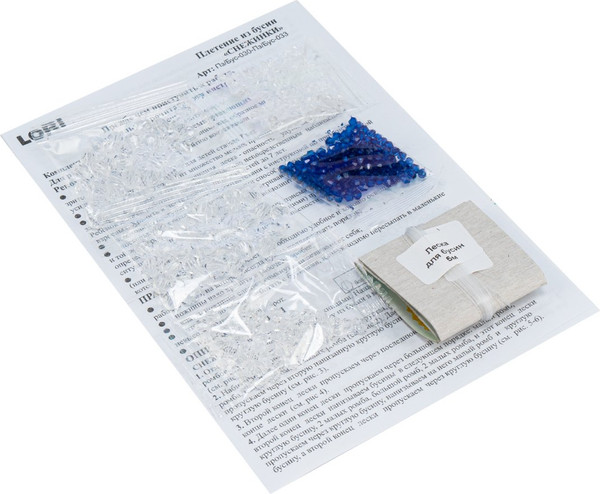 Изображение товара Набор для плетения Lori Новогодняя игрушка. Зимняя сказка / Пз/Бус-031